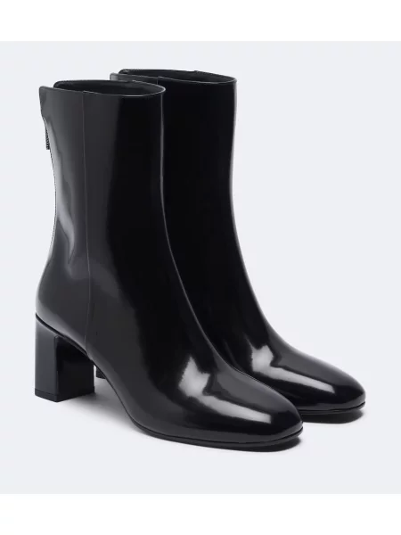 Cizme scurte Jimmy Choo din piele de lac negru