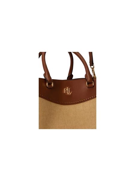 Lauren Ralph Lauren Ročna torbica MARCY kamela / konjak bež