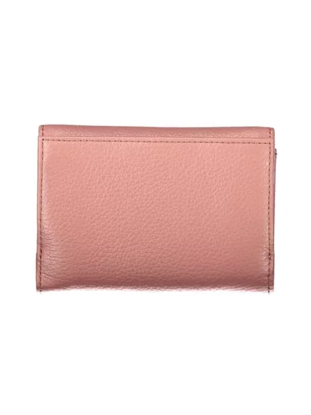 Portfel Coccinelle skórzany różowy