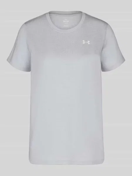 Bluzka o luźnym kroju sport t-shirt z nadruk z logo Under Armour biała