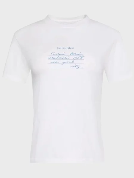 Класична футболка Calvin Klein Jeans біла