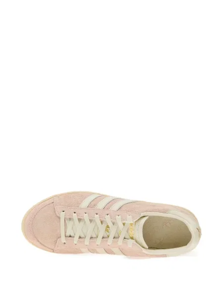 Ριγέ sneakers Adidas New York σουέντ ροζ
