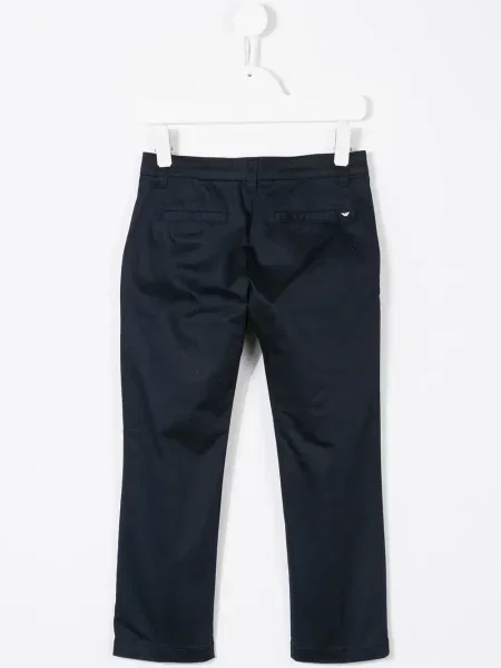 Сhinosy dziecięce Emporio Armani niebieskie