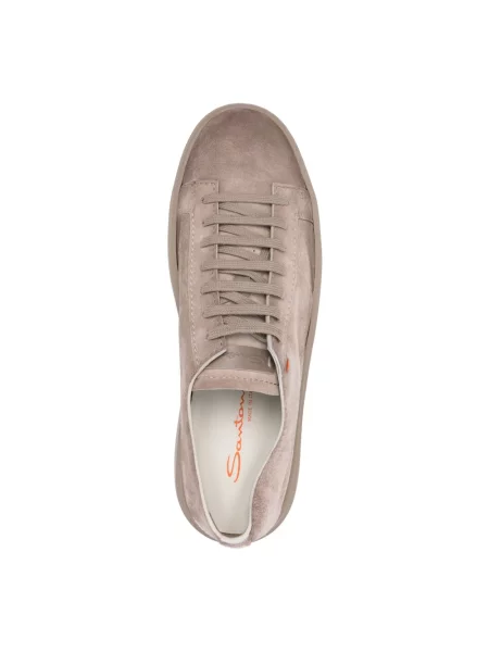 Sneakersy Santoni zamszowe beżowe