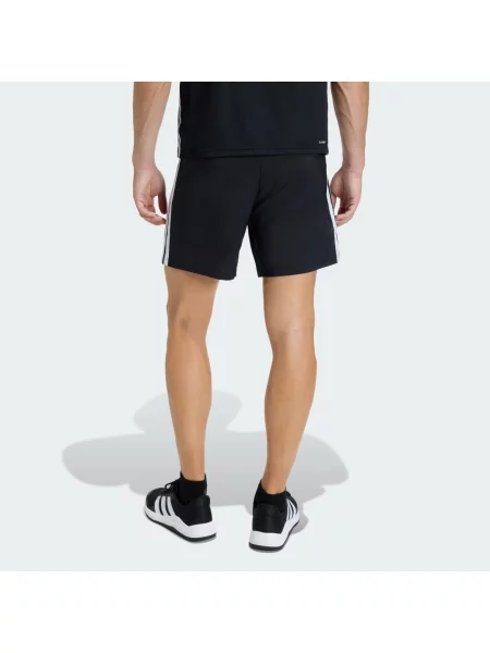 SZORTY TRENINGOWE WORKOUT ESSENTIALS BASE 3 STRIPES WOVEN białe
