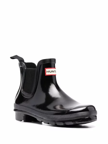Cizme scurte Hunter cu autograf negru