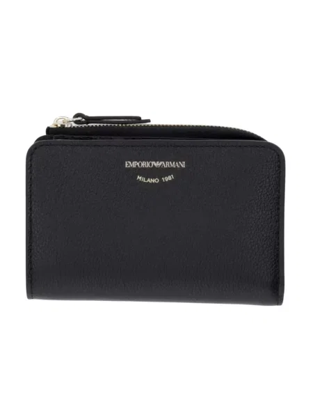 Emporio Armani portfel skórzany czarny