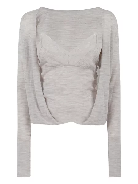 Top Alberta Ferretti din dantelă