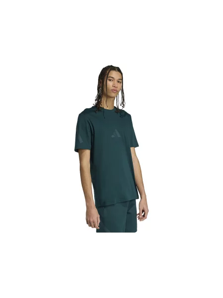 Scurt tricou Adidas cu mâneci scurte albastru