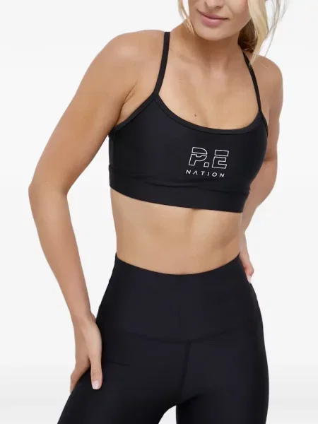 Sutien sport P.e Nation cu imagine negru