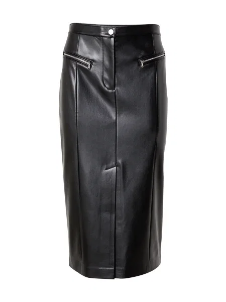 Patrizia Pepe Fustă din imitație de piele negru