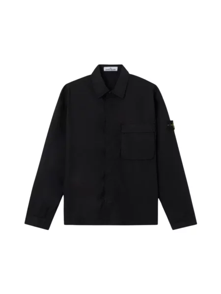 Kurtka koszulowa Stone Island z kamieniami czarna