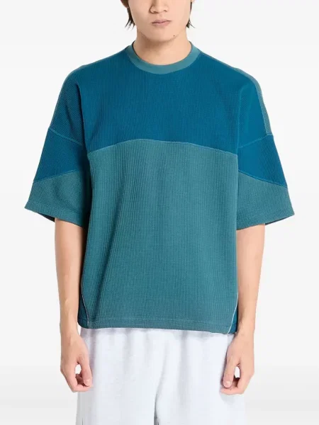 Футбол тениска с дълъг ръкав Adidas на райета мъниста бяло