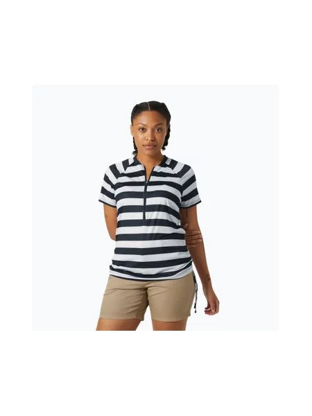 Футболка Helly Hansen Siren Zip темно-синя смужка синя