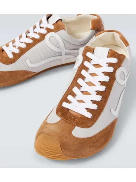 Sneakerși Loewe din piele de căprioară maro