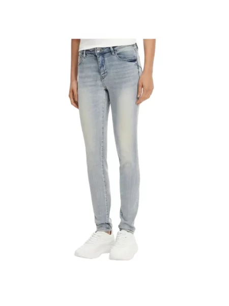 Skinny jeansy skinny Armani Exchange niebieskie