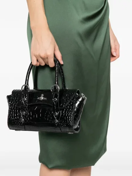 Geantă messenger Vivienne Westwood negru