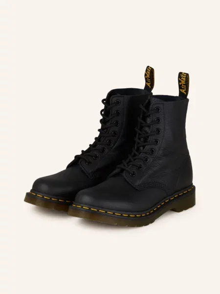 Dr. Martens Botki Sznurowane Pascal schwarz beżowe