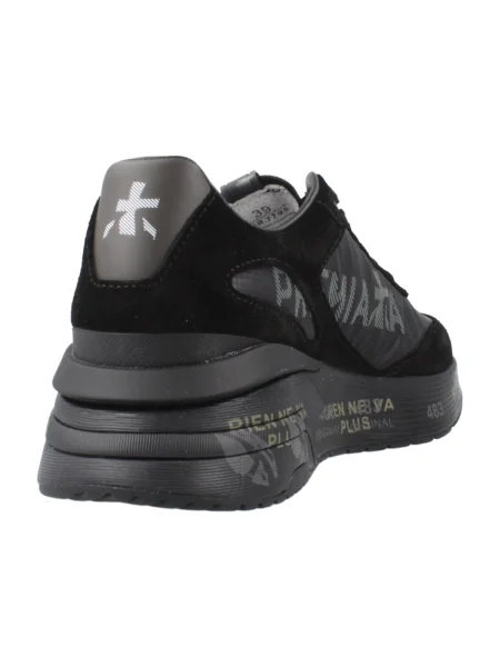 Premiata Sneakers MOERUND cu adaos de piele negru
