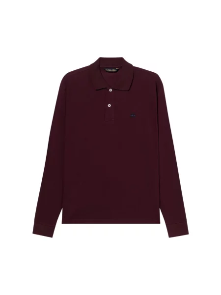 Koszulka polo Brooks Brothers pikowana czerwona