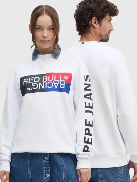 Μπλούζα Red Bull Racing x Pepe Jeans άσπρο λευκό