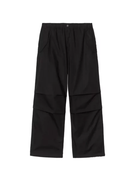 Pantaloni Carhartt Wip cu autograf negru