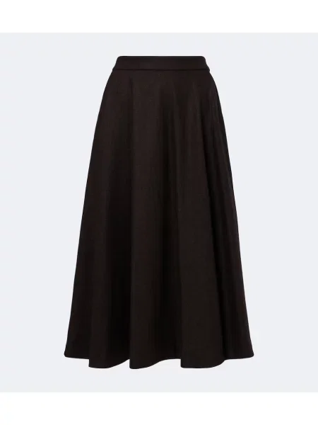 Fustă midi 's Max Mara de lână maro