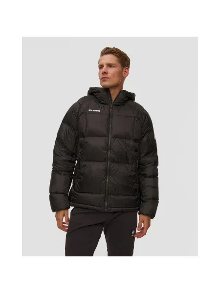 Pánska Páperová Bunda Mammut Glacier Glow In Hooded Jacket čierna