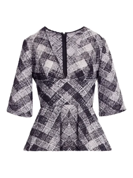 Cu peplum bluză Elie Saab gri