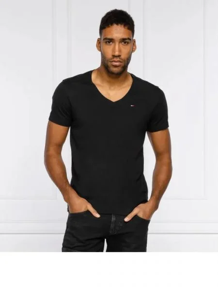 Tommy Jeans Póló TJM ORIGINAL JERSEY fekete