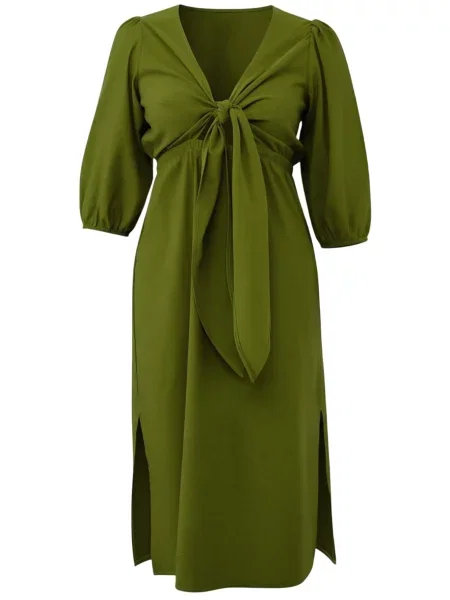 Trendyol Curve Rochie oliv