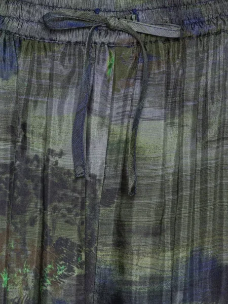 Pantaloni Henrik Vibskov cu imagine verde