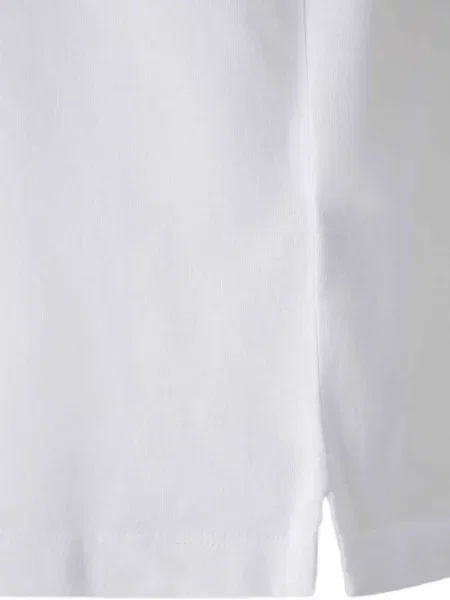 Tricou Brioni cu decolteu rotund scurt alb