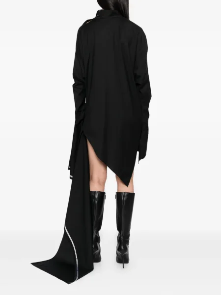 Rochie Gaze De Lin de costum negru