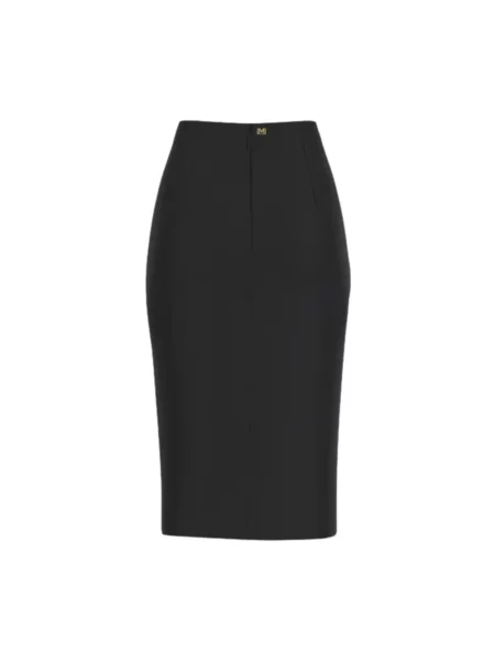 Spódnica skórzana Guess czarna