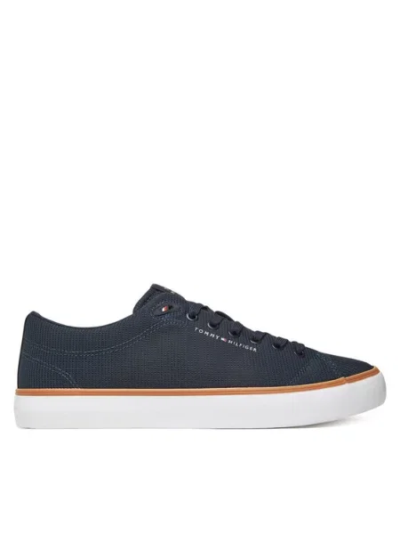 Tommy Hilfiger Tenisice Th Hi Vulc Core Low Ii Mesh tamnoplava