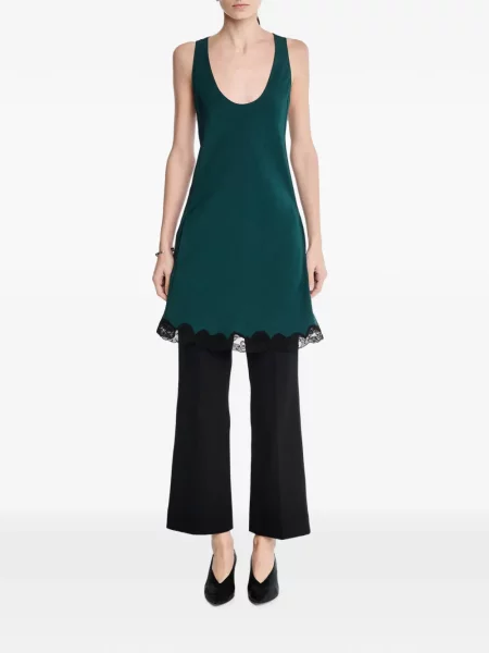 Rochie mini Maria Mcmanus din dantelă verde