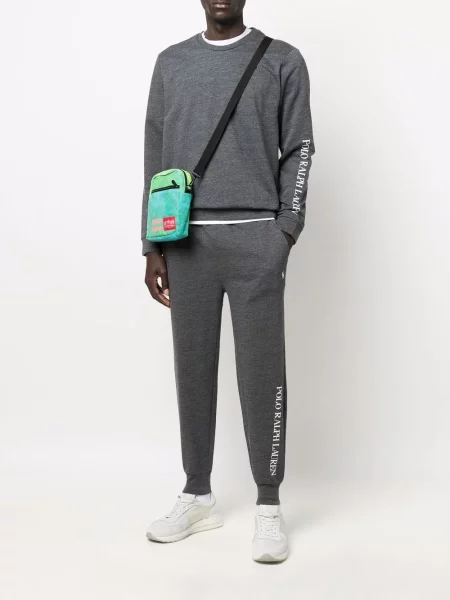 Čarape Polo Ralph Lauren s autogramom keper s kapuljačom siva