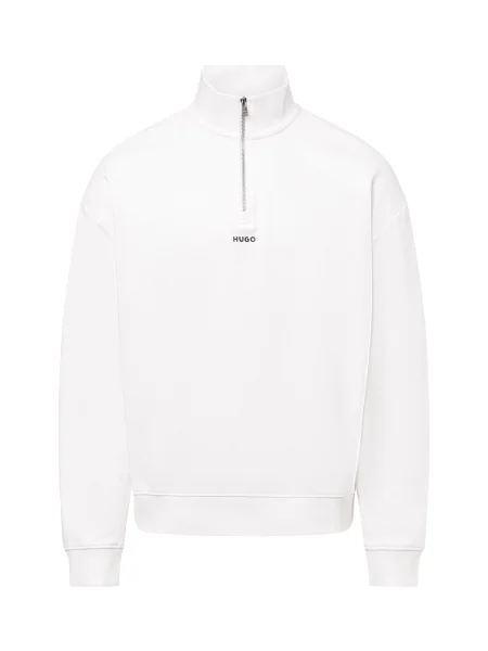 Hanorac cu fermoar Hugo alb