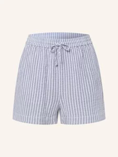 Juvia Szorty Muślinowe Vera blau białe