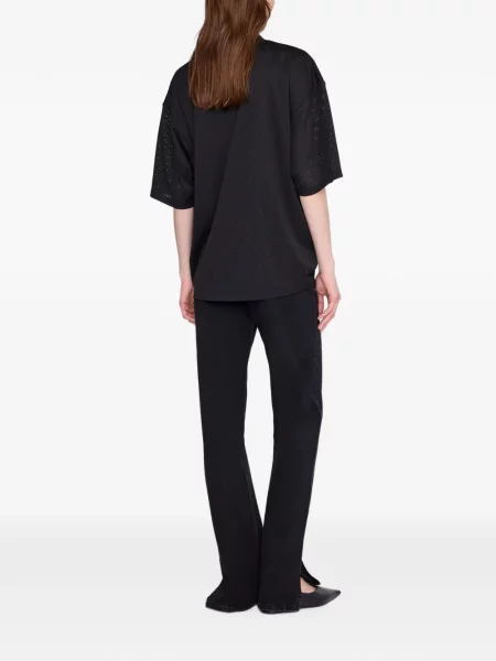 Tricou Anine Bing plasă negru