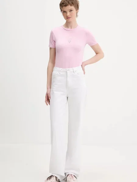 Футболка Guess Jeans рожевий