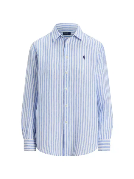 Curea Polo Ralph Lauren tricotate cu autograf cu șireturi albastru