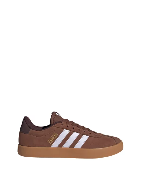 ADIDAS SPORTSWEAR Nízke tenisky VL Court hnedá / zlatá biela