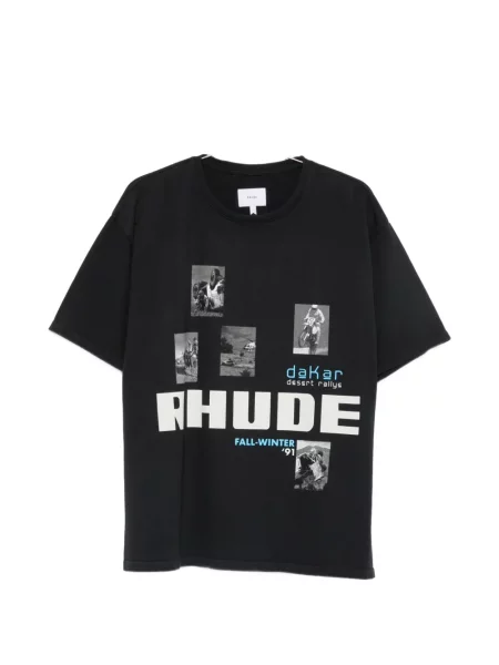 Tricou Rhude cu imagine negru