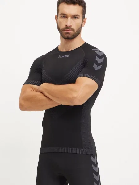 Тениска за трениране Hummel черно