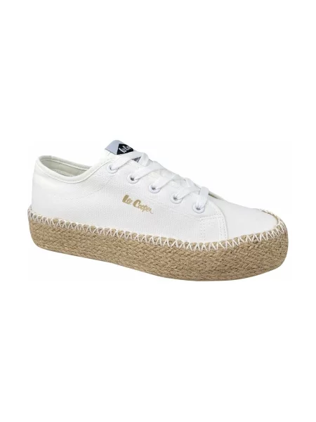 Pletene tenisice Lee Cooper bijela