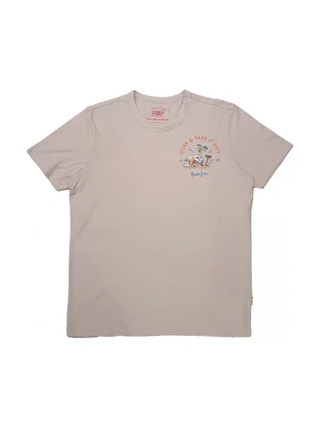 Koszulka Bob z nadrukiem z krótkim rękawem szara