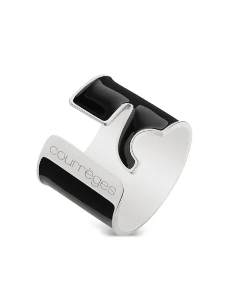 Inel Courreges argintiu