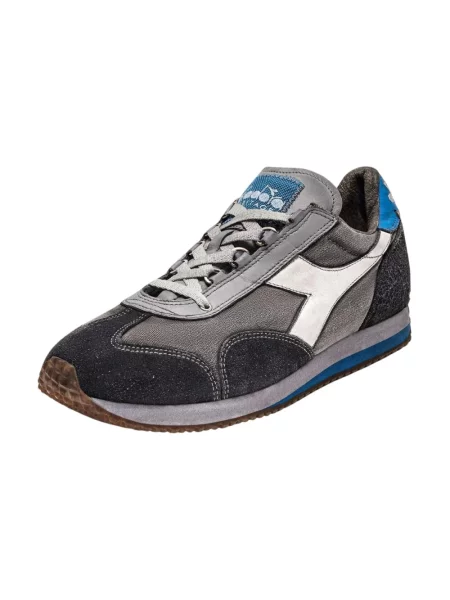 Sneakersy Diadora skórzane z kamieniami szare